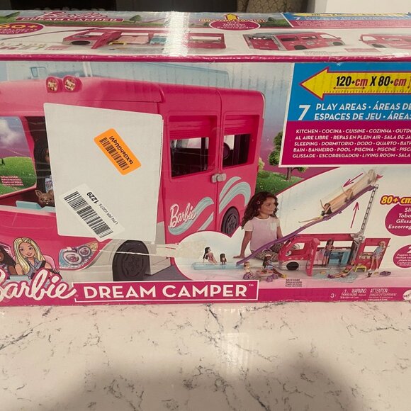 MATTEL Barbie Dream Camper Playset, Toy Vehicle w/ accessories - Picture 4 of 8